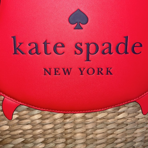 ♠️kate spade Pinch Me Crab Large Natural Straw Tote - Picture 9 of 14